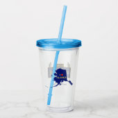 Alaska Combat Fisherman Badge Acryl Drinkbeker (Achterkant)