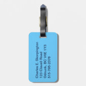 Alaska Combat Fisherman Badge Bagagelabel (Achterkant verticaal)