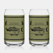 Alaska Combat Fisherman Badge Blikvorm Glas (Voorkant)