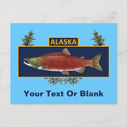 Alaska Combat Fisherman Badge Briefkaart (Voorkant)