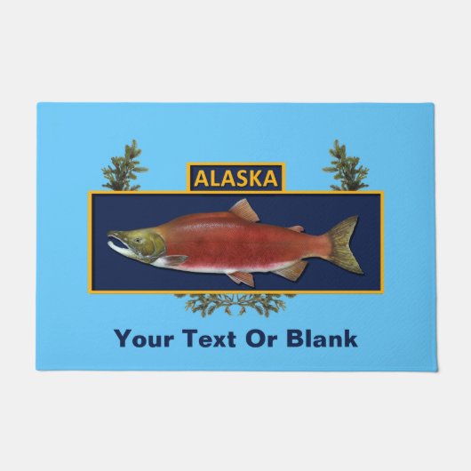 Alaska Combat Fisherman Badge Deurmat (Voorkant)