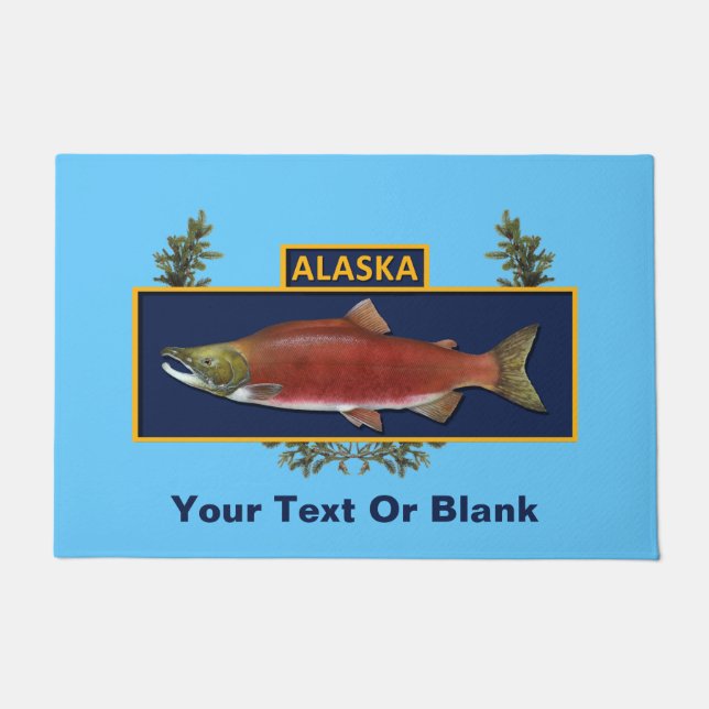 Alaska Combat Fisherman Badge Deurmat (Voorkant)