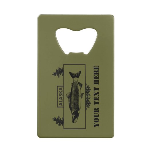 Alaska Combat Fisherman Badge Kredietkaart Flessenopener (Voorkant)