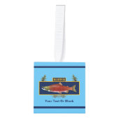 Alaska Combat Fisherman Badge Kubus Ornament (Voorkant)