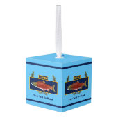 Alaska Combat Fisherman Badge Kubus Ornament (Achter hoekig)