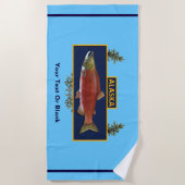 Alaska Combat Fisherman Badge Strandlaken (Voorkant)