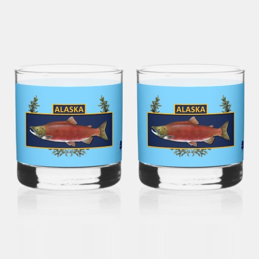 Alaska Combat Fisherman Badge Whisky Glas (Voorkant)