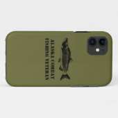 Alaska Combat Vissen Veteran Case-Mate iPhone Case (Achterkant (horizontaal))