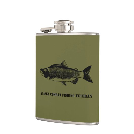 Alaska Combat Vissen Veteran Heupfles (Links)