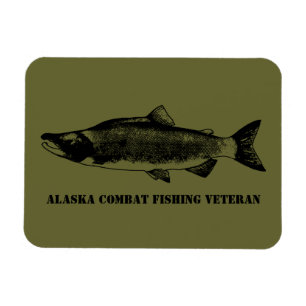Alaska Combat Vissen Veteran Magneet