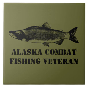 Alaska Combat Vissen Veteran Tegeltje