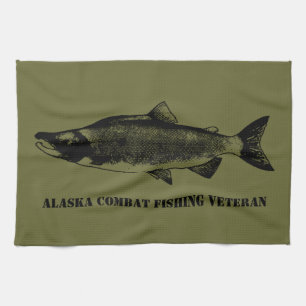 Alaska Combat Vissen Veteran Theedoek