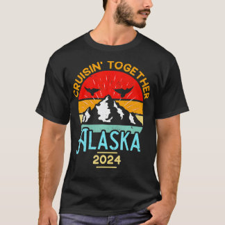 Alaska Cruise 2024 Familie Vrienden Groep Reismat T-shirt