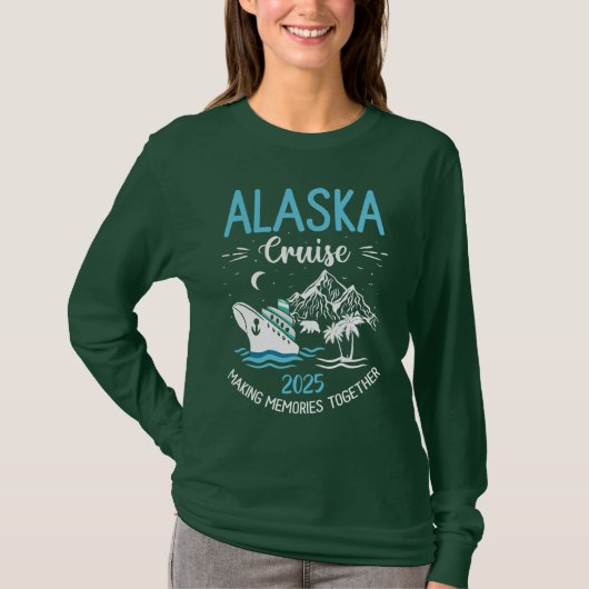 Alaska Cruise 2025 Matching Family T-shirt (Voorkant)