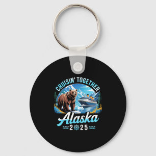 Alaska-cruise 2025 Samen varen Familie Vakantie Sleutelhanger