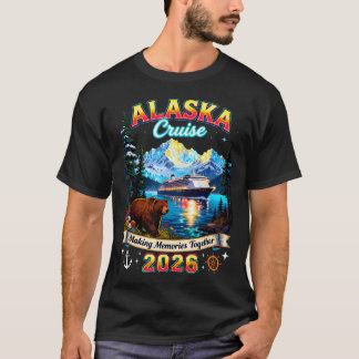 Alaska-cruise 2026 Grizzlybeer Natuurliefhebber T-shirt