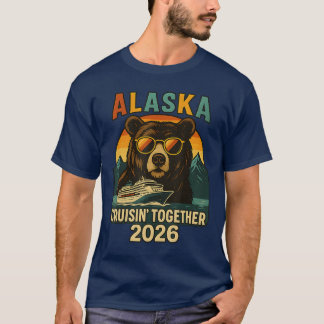 Alaska-cruise 2026 Matching vrienden familie vakan T-shirt