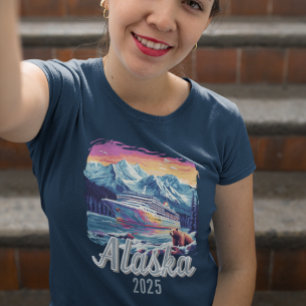 Alaska Cruise Groep Beer Schip Tri-Blend Shirt