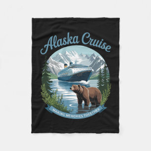 Alaska-cruise om samen herinneringen te maken Zome Fleece Deken
