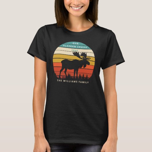 Alaska Cruise Ship Enbarkation Custom T-Shirt (Voorkant)