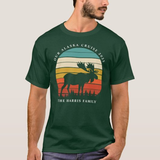 Alaska Cruise Ship Enbarkation Custom T-Shirt (Voorkant)