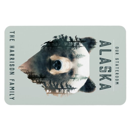 Alaska Cruise Ship Stateroom Magnet Magneet (Horizontaal)