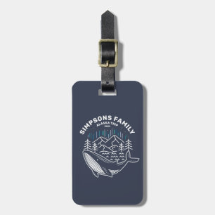 Alaska Cruise Trip Custom Family Matching Group Bagagelabel