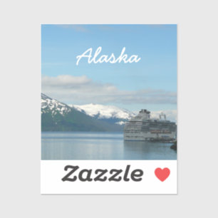 Alaska Cruise Vakantie Reis Fotografie Sticker