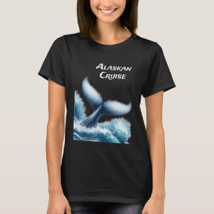 Alaska Cruise Vakantie Schip Oceaan Walvis En Fami T-shirt