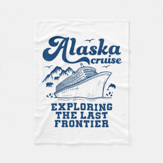 Alaska Cruising Family And Friends Alaskan Cruise Fleece Deken