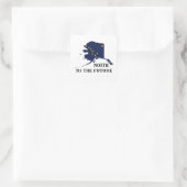 Alaska Day Vierkante Sticker (Tas)