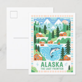 Alaska de laatste Amerikaanse grens zomerreis Briefkaart