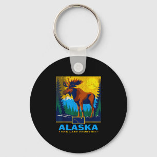 Alaska de laatste grens eland natuur reizen sleutelhanger