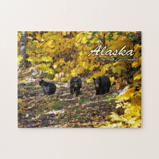 Alaska de weg minder gereisd legpuzzel (Horizontaal)