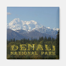 Alaska Denali Nationaal Park Mount McKinley Magnet