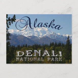 Alaska Denali National Park Mount McKinley Kaart