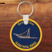 Alaska Dog Sled Postal Carrier Sleutelhanger (Voorkant)