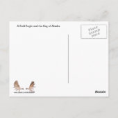 Alaska Eagle en Flag Briefkaart (Achterkant)