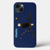 Alaska Eagle en Flag Case-Mate iPhone Case (Achterkant)