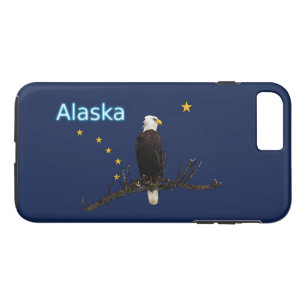 Alaska Eagle en Flag iPhone 8 Plus / 7 Plus Hoesje