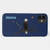 Alaska Eagle en Flag Case-Mate iPhone Case (Achterkant (horizontaal))