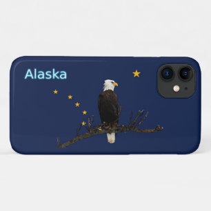 Alaska Eagle en Flag iPhone 11 Hoesje