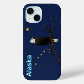 Alaska Eagle en Flag Case-Mate iPhone Case (Achterkant)