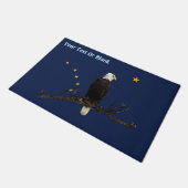 Alaska Eagle en Flag Deurmat (Schuin)
