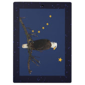 Alaska Eagle en Flag Klembord (Achterkant)