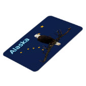 Alaska Eagle en Flag Magneet (Linkerzijde)
