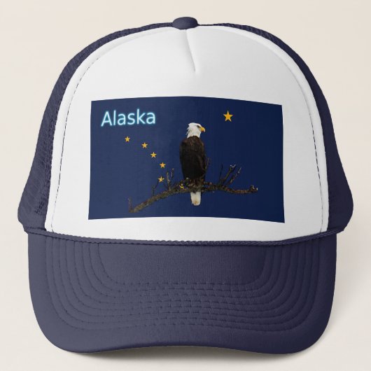 Alaska Eagle en Flag Trucker Pet (Voorkant)