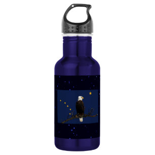 Alaska Eagle en Vlag Waterfles