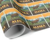 Alaska | eland aan de grens cadeaupapier (Rol Hoek)