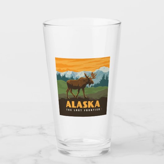 Alaska | eland aan de grens glas (Voorkant)